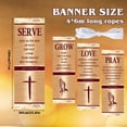 thumbnail image 3 of Decoración navideña de vinilo EYNDYN de 1.8 x 5.9 pies de Church Banners, 3 of 7