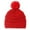 Red, variant on Faraee Toddler Pom Beanie Kids Winter Hat Cute Newborn Soft Warm Knit Beanies Cozy Snow Hats for Boys Girls 6-36 Months