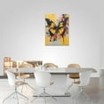 thumbnail image 4 of Yellow Butterfly Decor Wall Art Farmhouse Pictures Wall Decor Gift Canvas Painting Prints Modern Artwork Home Decorations Framed for Bathroom Kitchen Bedroom Living Room 12"x16", 4 of 6