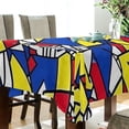 thumbnail image 5 of Yayeee Tablecloths 60" x 60" Rectangle Wrinkle Resistant Party Table Cover, Art Triangles, 5 of 8