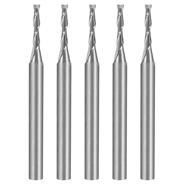 Cortador de fresas de carburo de 1/8" de vástago 0.8mm x 3mm Unique Bargains 5 paquetes 1.5mm x 8mm