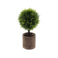 thumbnail image 2 of RuiJiao Artificial Green Grass Ball Potted, Fake Shrubs Ball Plant Decoration, Faux Small Boxwood Topiary, Home Office Desk Table Room, 2 of 6