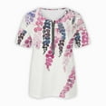 thumbnail image 5 of Dyegold Summer Tops for Women 2023 Trendy, 2023 Summer Plus Size Dressy Tops for Women Marble Print Zip Up T-Shirts Short Sleeve V-Neck Blouses Trendy ​Tunics, 5 of 5