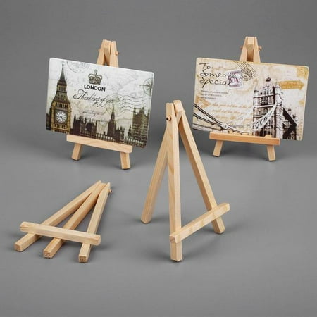 - Ktaxon 10 Pack Mini Wooden Tripod Artist A-Frame Easel Stand for Studio Table Top Drawing Sketching Painting Kids/Children, Display Picture Wedding Canvas Holder