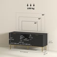 thumbnail image 3 of HOMCOM TV Console with RGB LED Lights, TV Unit for TVs up to 40 Inch, Black, 3 of 10