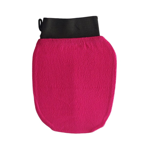 Cateissary Guante exfoliante para baño marroquí, guante exfoliante corporal para masaje Facial, guante exfoliante, de ducha de baño de Juegos de accesorios de baño Rosa roja