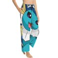 thumbnail image 2 of Vaporeon Women's Pajama Pants, Ultra-soft Comfortable Casual Lounge Pants, Graphic Printed Sleep Bottoms With Drawstring, 2 of 8
