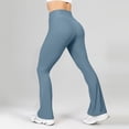 thumbnail image 4 of Flare Leggings High Waist Bootcut Wide Leg Lounge Womens Yoga Pants with Pockets Workout Trousers, 4 of 4