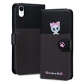 thumbnail image 1 of Compatible avec iPhone XR Étui Portefeuille Motif Animaux Mignons avec Fentes pour Cartes Couverture Rabattable, 1 of 5