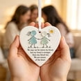 thumbnail image 6 of Dalxymotic Christmas Heart Ornament, Sea Glass Heart Ornament, Friendship Heart Hanging Decor, Gift Keepsake, Christmas Tree Window Hanging Ornament for Home, Tree, Window, Mantel, 6 of 6
