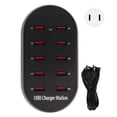 thumbnail image 1 of Station de Charge USB Port, Station de Charge USB 10 Stations de Charge USB Multiples Chargeur de Bureau USB Design Surélevé, 1 of 14