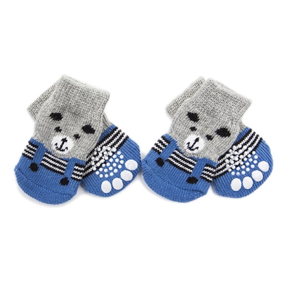 ibasenice Easy to Put on Non Pet Cotton Socks for Dogs Protect Against Ice Salt and Keep Paws Clean