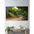 thumbnail image 2 of Forest Path Poster Wall Art, Modern Wall Decor, 16x24 UNFRAMED, 2 of 3