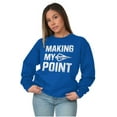 thumbnail image 3 of Making My Point Bow Hunting Season Sweatshirt for Men or Women Brisco Brands M, 3 of 6