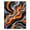 Orange, Pattern 1, variant on ODIKA 4' x 6' Machine Washable Non-Slip Area Rug, geometric geometric High Traffic Rug, Orange, 1017398