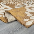 thumbnail image 4 of Beverly Rug Indoor/Outdoor Area Rugs,Modern Floral Patio Porch Garden Carpet, Wooden/Beige, 6'x9', 4 of 9