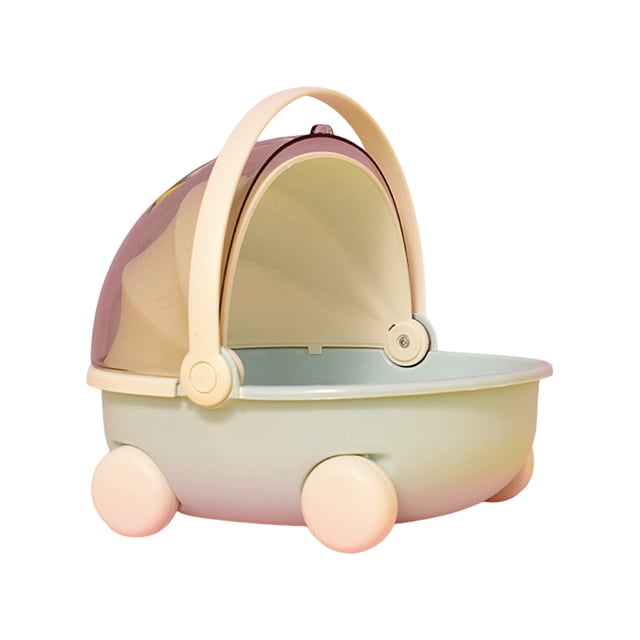 CSChome Little Pet Nest Small Pet Travel Cage - Cradle Design with Handle, Easy Entry and Exit, Easy Cleaning for Rabbits Hamsters Hedgehogs