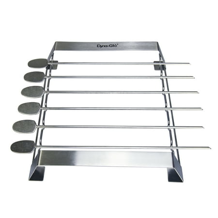 

Dyna-Glo 6-Piece Stainless Steel Kabob Skewer and Rack Set