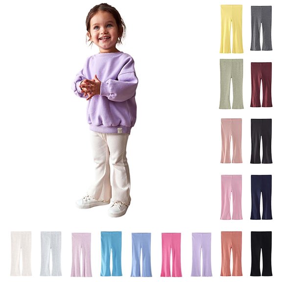 Baby Pants Girls Thin Ice Silk Casual Pants Versatile Western Style Leggings Brick Red 12-24 Months