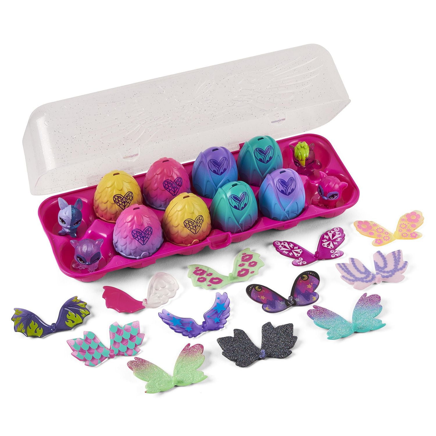 Hatchimals CollEGGtibles, Wilder Wings Exclusive 12-Pack Egg Carton with Mix and Match Wings