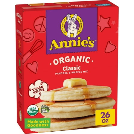Annie's Organic Classic Pancake Waffle Mix - 26oz - Pack of 2