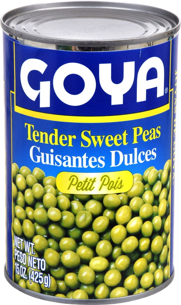 (8 pack) Goya Tender Sweet Peas, Canned Vegetables, 15 oz