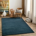 thumbnail image 2 of Hauteloom Hopewell Wool Living Room, Bedroom Area Rug - Contemporary - High Pile - Navy - 9'9" Round, 2 of 14