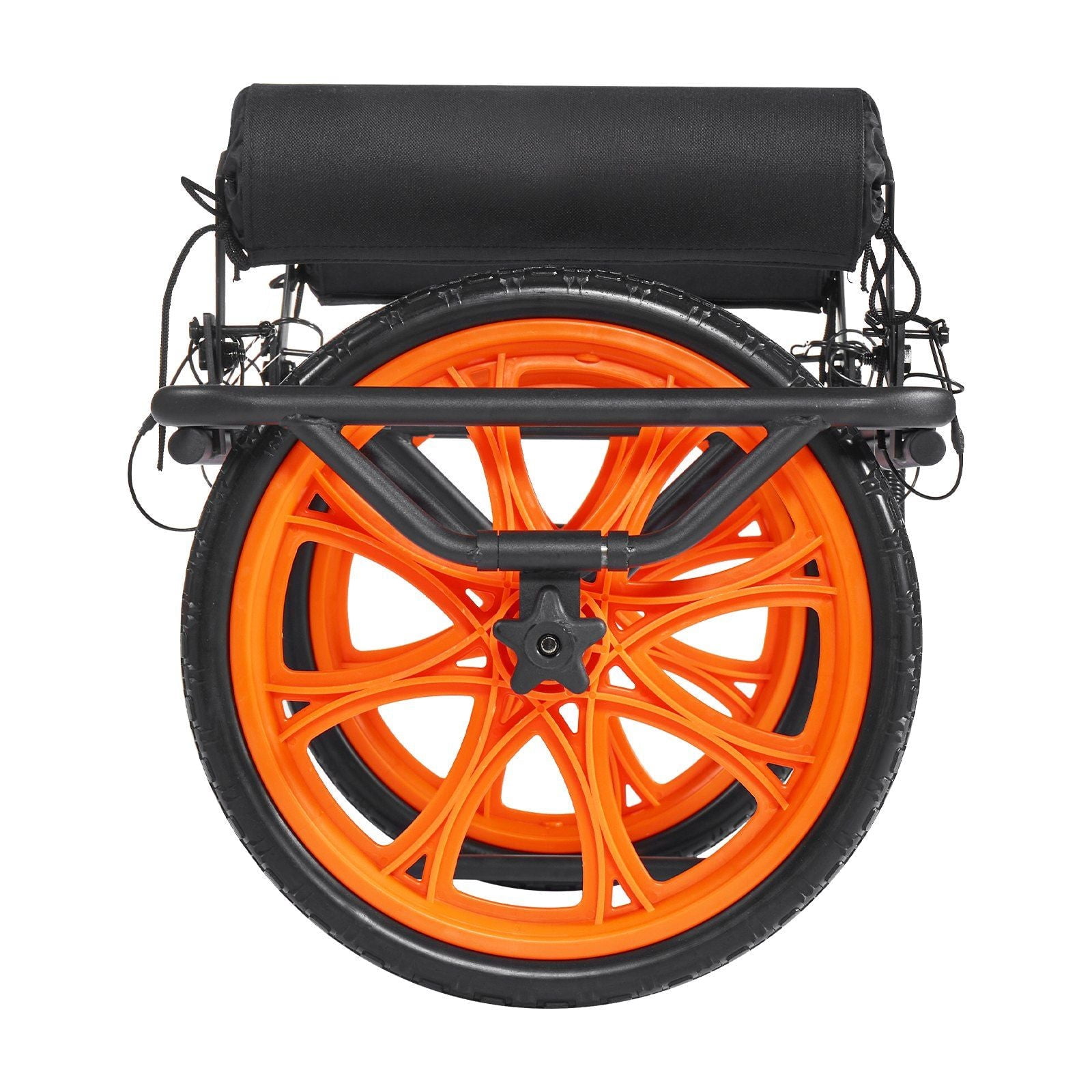 Kayak Cart, 330 lbs Load Capacity, Canoe Cart Dolly with 15-inch Solid Rubber Tires & Kickstand, Assembles & Disassembles Within Seconds, Paddle Board Trolley for Kayaks, Canoes, Paddleboards