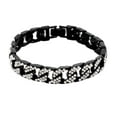 thumbnail image 3 of Mens Womens CZ Miami Cuban Link Hip Hop Iced Out Curb Cuban Bracelet with Clear Rhinestones, 3 of 3