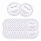 thumbnail image 1 of Uxcell 60 Pcs Cubiertas de polvo para velas, protectores de goteo redondos impresos de 7cm/2.8" para frascos de fragancia de manualidades, cajas de embalaje, blancas, 1 of 6