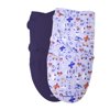 Garanimals SwaddleMe Zoom Baby Infant Wrap, 0-6 Months, 2 Pack