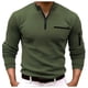 thumbnail image 1 of Playeras Negras Para Hombre Algodon, Camiseta De Manga Larga A Rayas Con Cremallera Para Hombre, Camisetas Casuales De Verano Para Vacaciones, Tops, 1 of 8