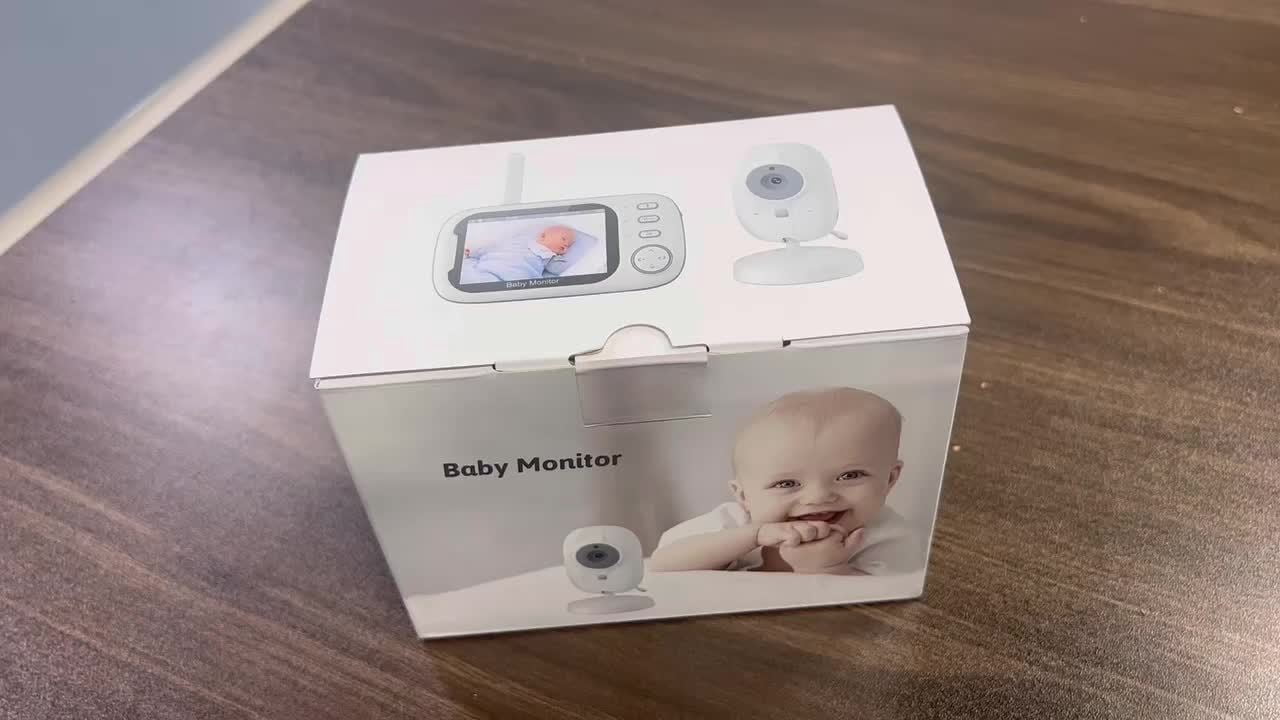 Baby Camera Monitor, Baby Monitor with Camera Night Vision, No Wifi, 2-way Talk, VOX Mode, Feeding Reminder Temperature Sensor And 8 Lullabies As Halloween, Christmas Gif