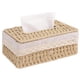 thumbnail image 1 of Caja de pañuelos hecha de cuerda de papel, dispensador de pañuelos con forro, organizador de caja de pañuelos faciales, decoración bohemia, caja de almacenamiento de pañuelos para restaurante, baño,, 1 of 6