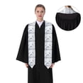thumbnail image 4 of Xecao Sea Animals Print Graduation Shawl Stole Honor Stole Adult 72" Academic Commencements, 4 of 7