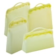 thumbnail image 3 of ITPCINC Reusable Silicone Food Storage Bags, 1 Gallon Bag, 1 Half Gallon Bag, 1 Sandwich Bag & 1 Snack Bag - Cook, Store, Freeze, Microwave, Eco-friendly, Plastic and BPA Free (Pack of 4, Light Lemon), 3 of 7
