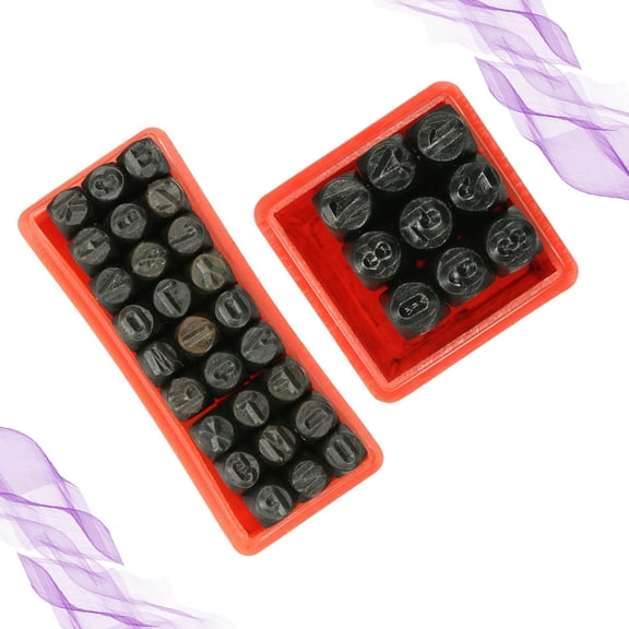 FOLOYORI Metal Number Punch Set Stamping Tool Multi 36Pcs Carbon Steel