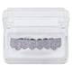 thumbnail image 4 of Cristal chapado en oro de 18 3A Zircon Grills 8 dientes Boca Caps Joker Up Bottom Plata jinwen Tapas de boca y dientes, 4 of 8