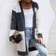 thumbnail image 5 of Cárdigan para mujer Cárdigan con frente abierto Suéteres Moda Color a juego Mangas largas Punto Suelto Tops Blusa Suéter Odeerbi  ODB-5, 5 of 5