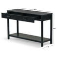 thumbnail image 2 of Safavieh Jaylessa Solid Wood 2 Drawer Console Table in Black, 2 of 12