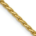 thumbnail image 3 of The Black Bow 1.9mm 14k Yellow Gold Diamond Cut Round Wheat Chain Necklace, 24 Inch, 3 of 8