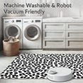 thumbnail image 5 of ODIKA 5'x7' Machine Washable Non-Slip Area Rug, Modern Black and Cow Print High Traffic Rug, Black, 309867, 5 of 5