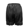 thumbnail image 5 of UJNDER Women's Fashion Casual Shorts Lace Trim Design High Waist Wide Leg Autumn Soft Stretch Pants Black_#2 S, 5 of 5