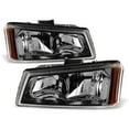 thumbnail image 4 of AKKON - For Smoked Smoke 2003-2006 Chevy Silverado Avalanche 1500 / 2500 HD Headlights Front Lamps Pair Left + Right Replacement, 4 of 4