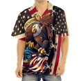thumbnail image 3 of Men''s Hawaiian Outfits Button Down Short Sleeve Matching Set Casual Beach Party Shirt and Shorts, 3 of 6