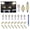 Warm White, variant on 24-Pack White Car Interior LED Dome Light Bulb Kit, Includes 194 T10, DE3175, 578, 31mm & 42mm Bulbs, Replacement for Map, License Plate, Door, Side Marker, Corner and Trunk Lights