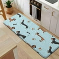 thumbnail image 5 of Dachshund Footprint Bone Kitchen Rug Mat,Kitchen Runner Rugs Non Skid Washable,Decorative Kitchen Floor Mats for Kitchen,Sink,Laundry,17"x47.2", 5 of 7