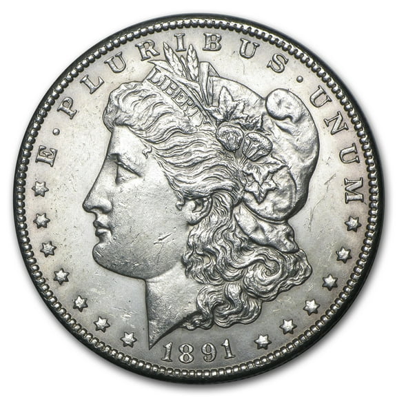 U.S. Mint 1891-CC Morgan Silver Dollar, BU, .77344 oz Silver, .900 Karats