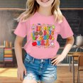 thumbnail image 2 of SXcggal One Mode Enfants T-Shirt Décontracté Imprimé Col Rond Manches Courtes Ample Mignon Confortable Beaux Hauts Filles, 2 of 4