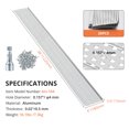 thumbnail image 5 of Accreate Gutter Guard, Aluminum Leaf Filter, 0.157'' Hole Diameter & 0.02'' Thick,Durable, Easy DIY Installation for All Roof Typesor Gutter Type, 5 of 8